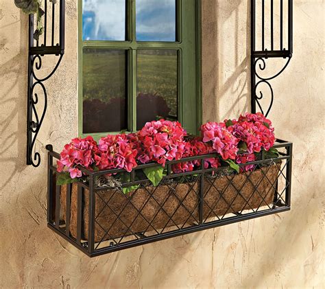 design toscano european-style metal window box|Design Toscano European.